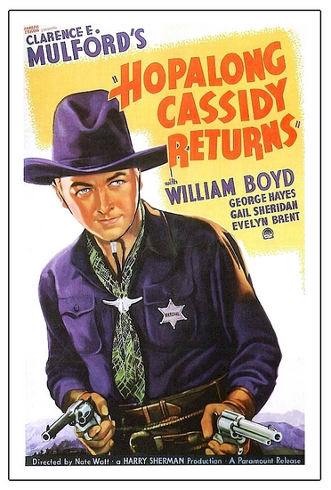Movie poster for Hopalong Cassidy Returns.
